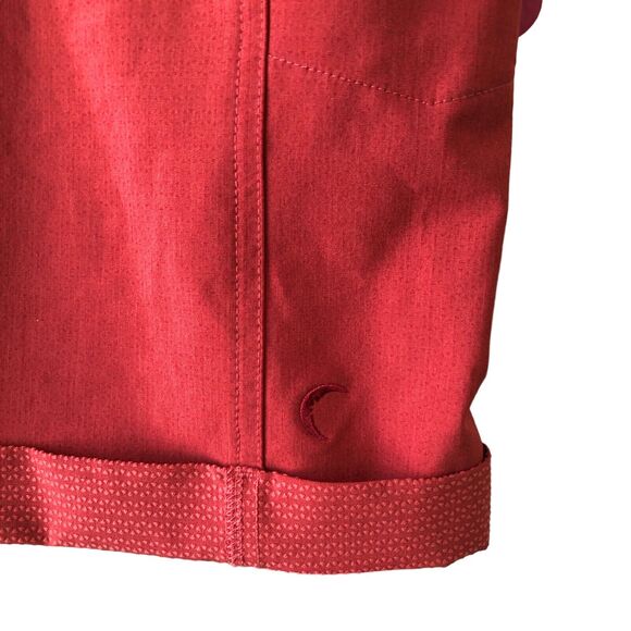 Zyia Active Shorts Size XL Red Not Just a Trail Short Long Belted EUC - Picture 5 of 8